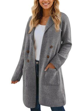 Cozy Women's Long Open Front Cardigan Sweater for Fall - Stylish Coatigan